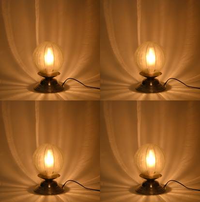 1st Time Decorative Metal Globe Color Table Lamp With Decorative Colorful Glass Shade Table Lamp