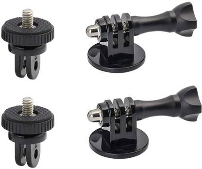 SHOPEE Tripod Adapter Mounts with Camera Screw Adapter Compatible for Action Cameras Tripod Clamp