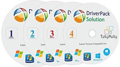 TekyMeky Driver Pack Solution Offline 4 DVD Pack with Most Graphics Cards Drivers