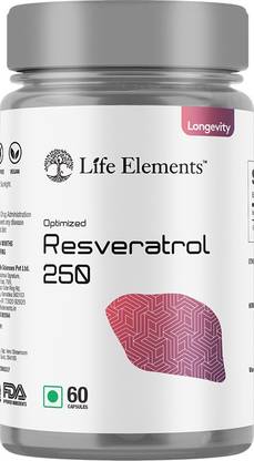 Life Elements Optimized Resveratrol Potent Antioxidants Promotes Anti-Aging