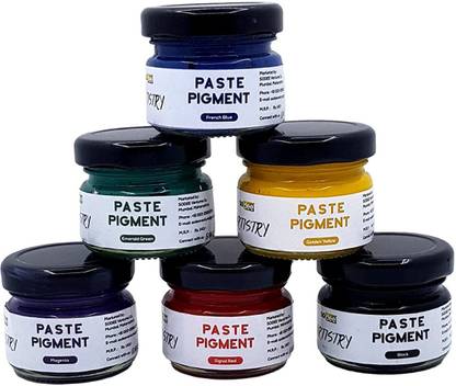 Sodee Artistry Epoxy Resin Pigment - 6 Color Translucent Epoxy Pigment Paste Set For Resin Art Medium