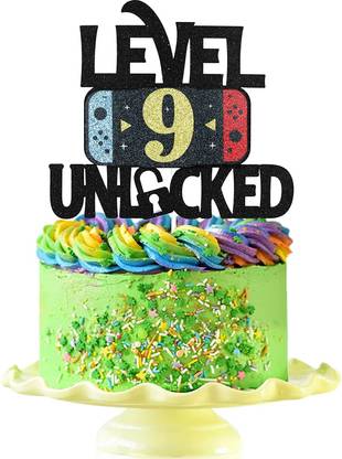 Festiko Festiko Level 9 Unlocked Game Birthday Cake Topper Cake Topper
