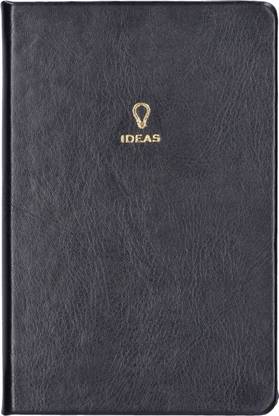 NAVNEET PU Case Bound Gold Foiling Notebook Diary for Gifting, Students & Office Use Assorted Notebook Single Line 80 Pages