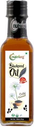 Nutriorg Blackseed Oil 100 ml Vegetable Oil Glass Bottle