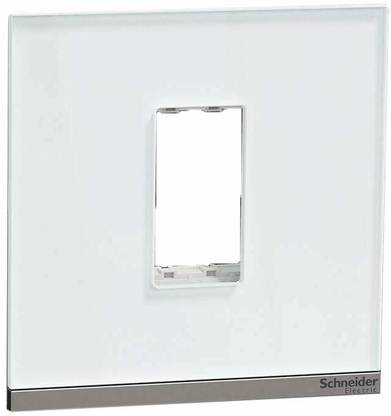 Schneider Electric Unica Pure-8M Plastic Surround & Grid plate, Lin, WE (Pack of 5) Wall Plate