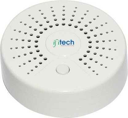 IFITech Smart Home Security WiFi Smoke Sensor/Smoke Detector with Mobile APP, Compatible with Alexa and Google Home -New Smart Home Range Smoke and Fire Alarm