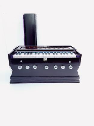 MAGA MART MUSICAL 7 STOPPER HARMONIUM 3.2 Octave (Two Fold Bellow, Male Reed, Bass Reed) 3.2 Octave Hand Pumped Harmonium