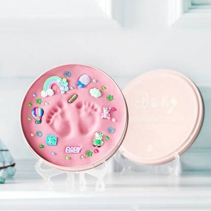 Amulakh Baby Handprint Footprint Imprint Kit Baby Handprint Mud and Footprint Kit