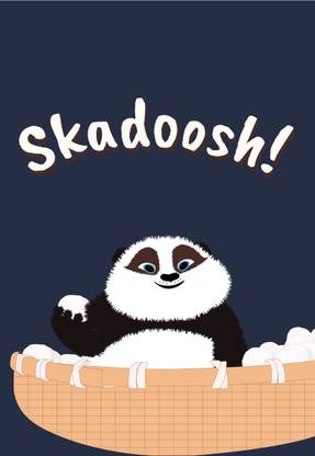 Kung Fu Panda Poster| Cartoon | A3 Wall Poster (Pack of 1), Multicolour Paper Print