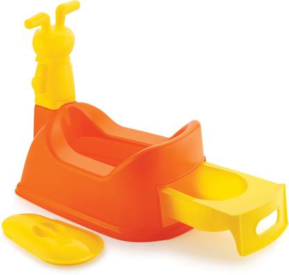 Nabhya Big Size Teddy Face Style Toilet Trainer Baby Potty Seat With Removable Tray & Closing LID ( For 6-48 Month Kids) Potty Seat