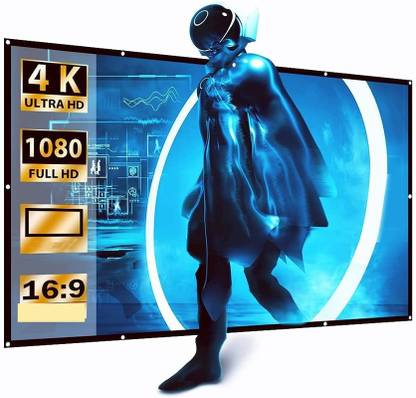 royality Projector Screen 150 inch 16:9 HD Foldable Anti Crease Portable Projection Projector Screen (Width 304 cm x 243 cm Height)