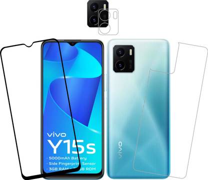 Vatsin Front and Back Tempered Glass for ViVO Y15s