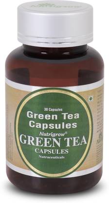NUTRIGROW Green Tea Cap 400mg (30 Capsules, Pack of 1)/ Helps to reduce blood sugar levels