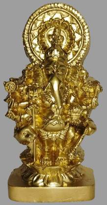tskutty SRI SUBHA DRISHTI GANAPATHY / DRISTHI GANESHA / STANDING GANESHA - 11 CM HEIGHT Decorative Showpiece  -  11 cm