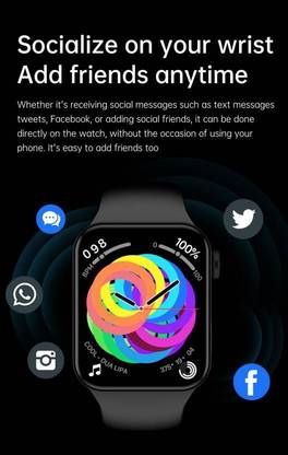 high waves Series 7 T200 PLUS SPO2 PO2 & BT Calling 44mm Smartwatch