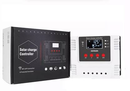amiciSmart WiFi Solar Charge Controller,40A Lithium Battery Regulator with 5V USB Port PWM Solar Charge Controller