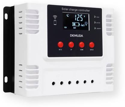amiciSmart WiFi Solar Charge Controller,20A Lithium Battery Regulator with 5V USB Port PWM Solar Charge Controller
