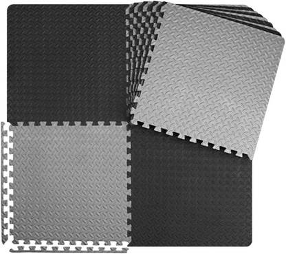 jumprfit Exercise Mat Gym Mat Interlocking Foam Mats EVA Foam Floor Mats 6 PC Multicolor 12 mm mm Exercise & Gym Mat