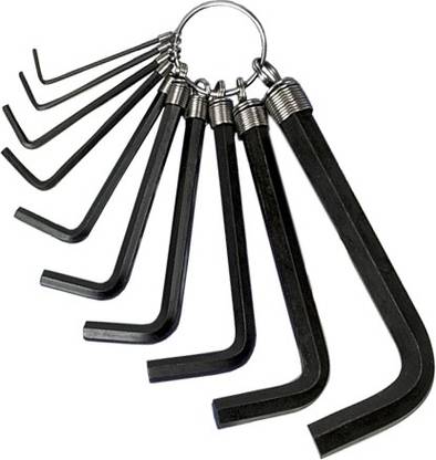 Gauba Traders 10Pc Allen Hex Key Allen Key Set