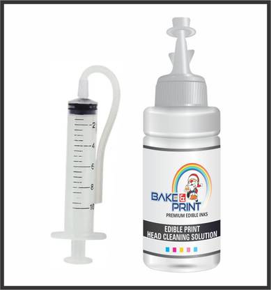 bake&print Edible Head Print Cleaning Solution Universal for all Printers (100ml) Topping