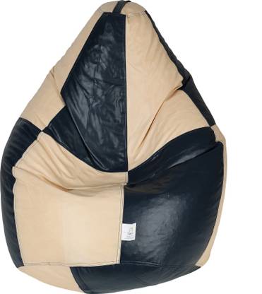 Coaster Shine XXL Artificial Leather Bean Bag Filled With 2. Kg Premium Quality Beans Teardrop Bean Bag  With Bean Filling
