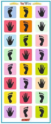 Arrom Hopscotch Jumbo Premium Play Mat, Game for Kids, Adults, Indoor-Outdoor Fun Game Party & Fun Board Game