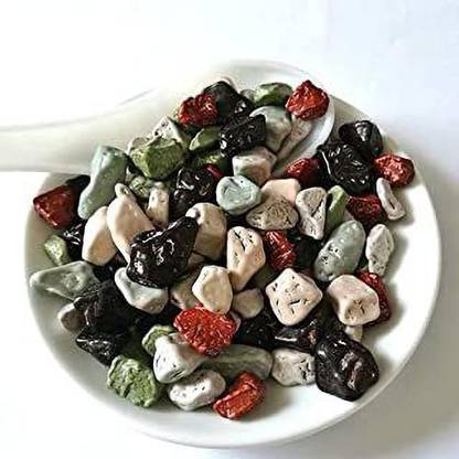 V MART Stone Candy / Pebbles | Colourful Rock Candies | Milk Chocolate (1 Kg) SWEET CANDY, COLOURFULL CANDY Candy