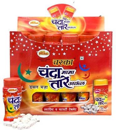 ALKA FOODS Chand Tare star & moon shaped digestive sweet and sour candy display box pack sweet and sour Sour Candy
