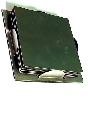 JAMM Square Reversible Steel Coaster Set