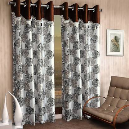 Cortina 270 cm (9 ft) Long Door Polyester Room Darkening Curtain (Pack Of 2)