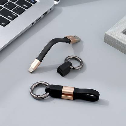 Ximi Vogue USB Type C Cable 2 A 0.5 m Type-C Creative Keychain Data Cable (Gold)