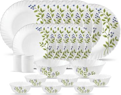 LAOPALA by LA OPALA Pack of 23 Opalware LUSH GREEN Dinner Set