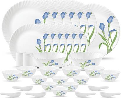 LAOPALA Pack of 35 Opalware Novo Collection Tender Trio Dinner Set