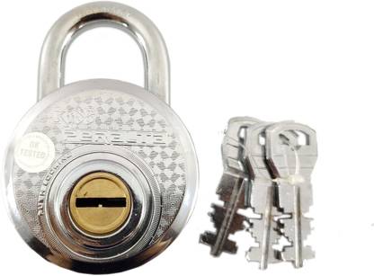 RIDHI SIDHI EXPORTS Kudo Peralta Iron 9 Lever Padlock – Iron Push Locking Device 3 Key Padlock Padlock