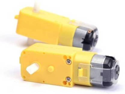 Neelmani Mitransh Traders BO Motor TT Geared Motor for Smart Car Robot Yellow Dual Shaft( Pack of 2 ) Electronic Components Electronic Hobby Kit