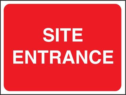 SRG INFOTECH SITE ENTRANCE SIGN BOARD Emergency Sign