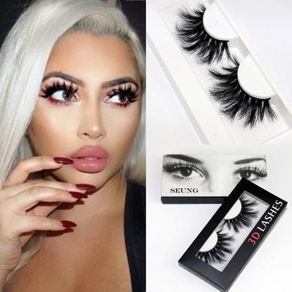 FELICECHIARA Black Handmade Natural 3D Thick Long False Eyelashes