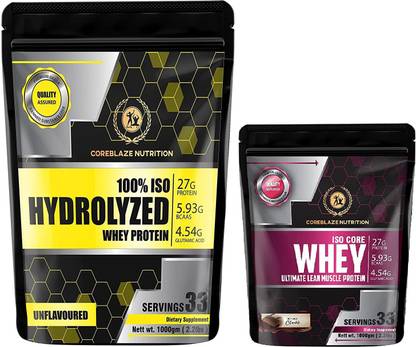 Coreblaze Nutrition Whey Protein Hydrolyzed With Iso Core Whey Protein Combo