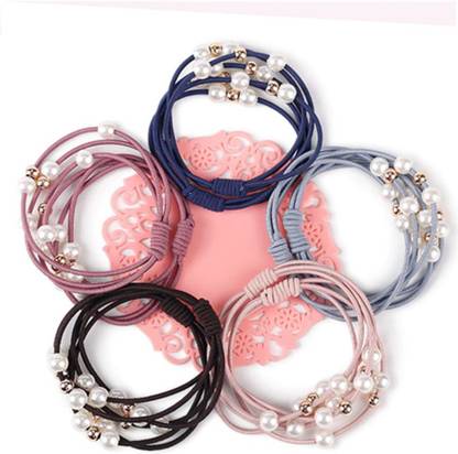 Myra Collection Hair Bands 5-piece Set Hair Tie Girls Rubber Girl Hair Band
