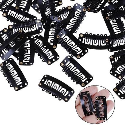MYYNTI Women Metal Hair Extension Snap Clips Wig Clips Wefts Hair Attachment Clips Hair Clip