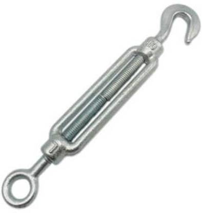 SAIFPRO M12- 1pcs Galvanized Turnbuckle HOOK and EYE Heavy Duty Wire Rope Tension Hook 1