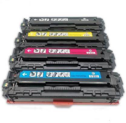 SPS CF500A Black + Tri Color Combo Pack Ink Toner