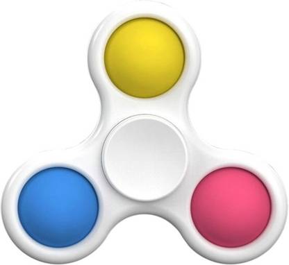 Explorer ™ Pop it Simple Dimple Fidget Spinner Pocket KeyRing Key Chain