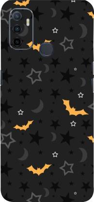 CLAXA Helloween Theme OPPO A 53S Back Skin Guard, Helloween Theme Mobile Skin