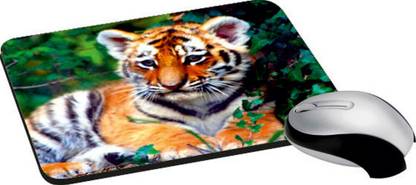 MIKKA Tiger Mouse Pad Anti Skid Rubber Pad Mat Mice MousePad 7.2x8" Inch Non Slip Base Mousepad