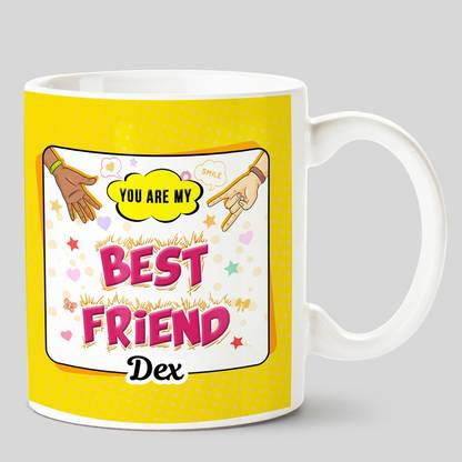 HUPPME You Are My Best Friend Dex White Ceramic Coffee Mug