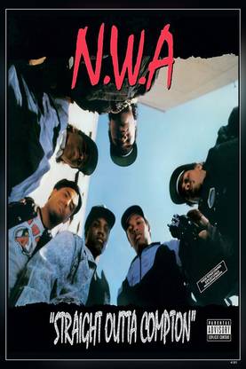 Movie Nwa: Straight Outta Compton Music 1988 Album Cover Matte Finish Poster Paper Print