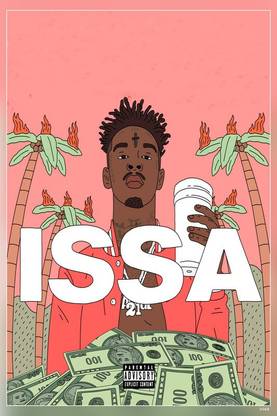 21 Savage Issa Album Cover Matte Finish Poster Paper Print