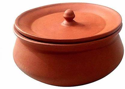 hc the crafts curd pot Handi 0.7 L with Lid