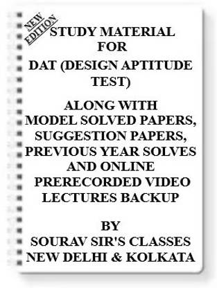Study Material On Dat (Design Aptitude Test) [pack Of 4 Books] With Model Question Papers + Topicwise Analysis + Mcq Questions